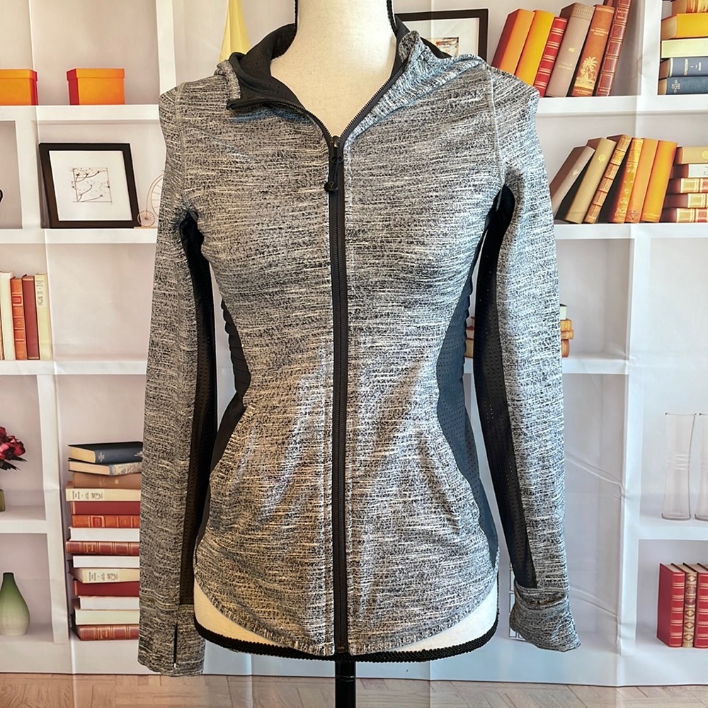 Ivivva by Lululemon Warmup Jacket with Hood, Heather Gray
